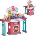 Kitchen, 45-Piece Kids Kitchen with Rotating Side Tables